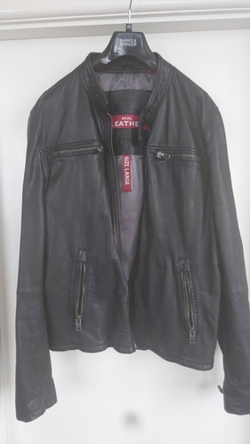 Superdry men leather biker - men's,