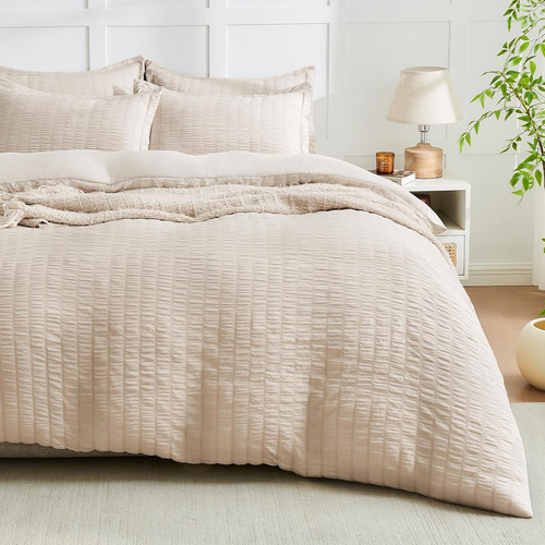 Beige duvet cover queen - queen, size