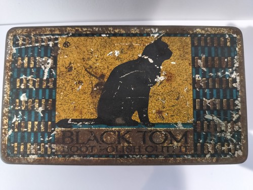 1920s tin box black - box,