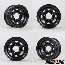 Hardline 15" x 7" 8 Spoke Steel Wheels 5x139.7 ET0 fits Suzuki Jimny SJ410 x 4