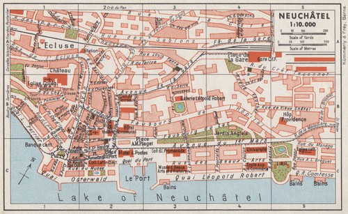 Neuchâtel vintage town - vintage,