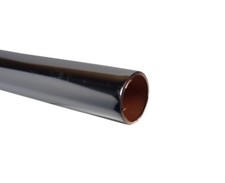 Chrome Plated 15mm Copper Pipe / Tube 50mm - 500mm Length Available