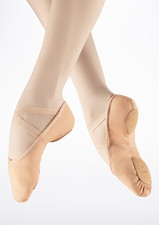 Pink Bloch canvas Zenith split sole ballet shoes -all sizes S0282