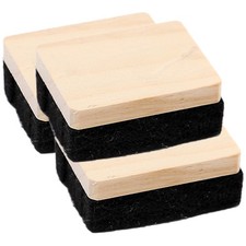 3 Pcs Black Whiteboard Eraser