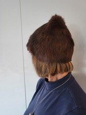 Vintage 60's Winter Fur Pixie Hat
