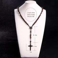 Wooden rosary cross handmade - cross,