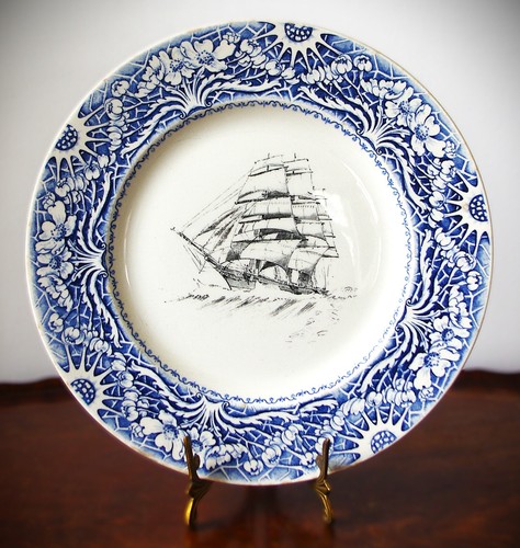 Clarice cliff ship plate - clarice,