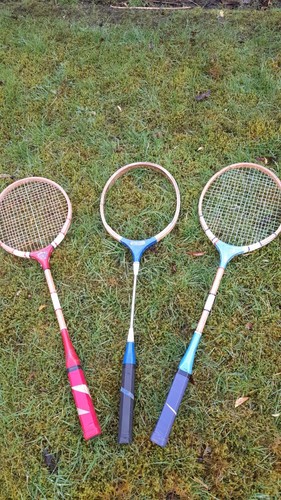Vintage old badminton set - ,
