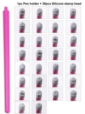 Nail art stamp - art, pen