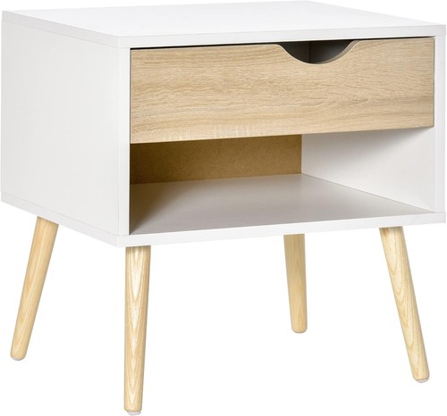 White oak effect bedside - effect,