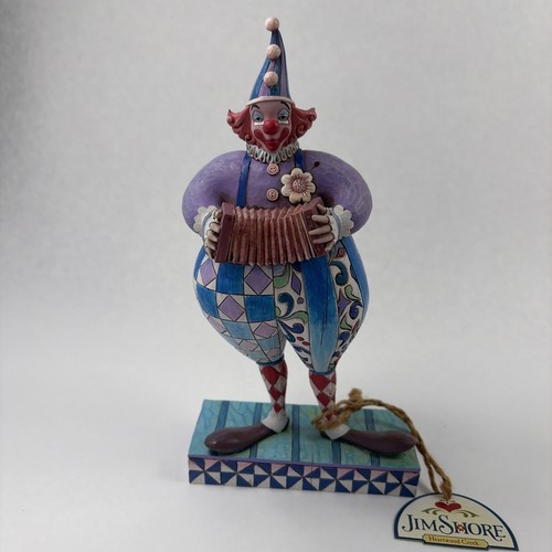 Jim shore squeezebox clown - jim,
