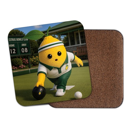 Lawn bowls lemon square - bowls,