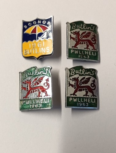 1960s butlins enamel pin - enamel,