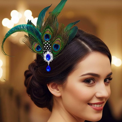 Peacock fascinators hats - fascinators,