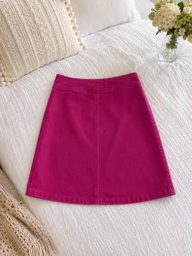 Boden cerise pink cotton skirt - boden,