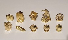 10  MIXED  METAL  MONOPOLY TOKENS  / PIECES / MOVERS lot4