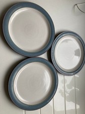 Denby Storm - Three salad plates. Grey. Used