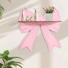 Pink Bow Floating Shelves