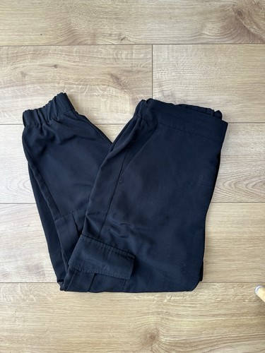 Zara black harem cargo - zara,