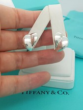 Tiffany & Co. Very RARE Frank Gehry Heart Sterling Silver Earrings
