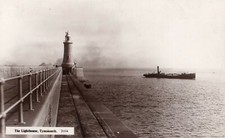 TYNEMOUTH. LIGHTHOUSE # 7054 IN MONARCH SERIES BY R.JOHNSTON & SONS