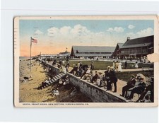 Postcard Beach Front Scene New