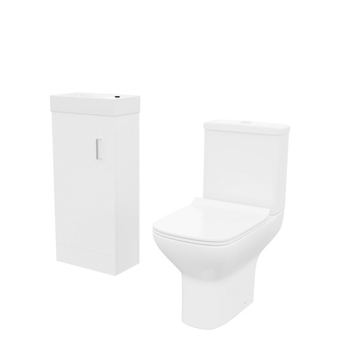 400mm cloakroom vanity - vanity, basin