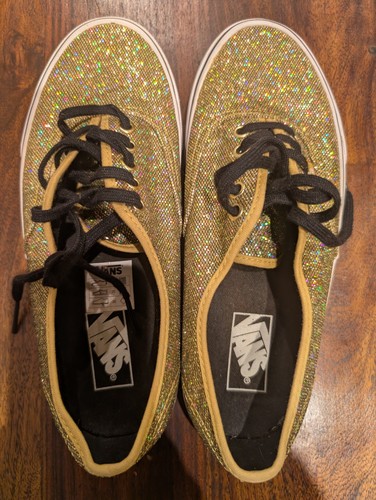 Vans gold holographic - gold, glitter
