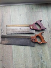 2 x Vintage brass backed Tenon