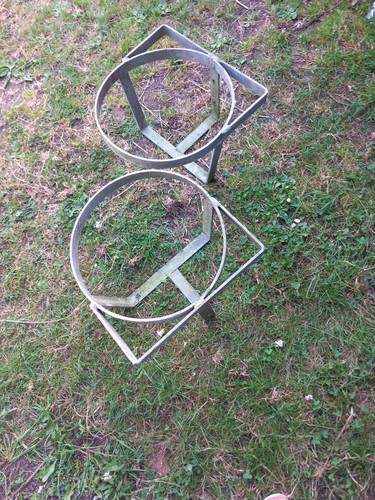 Bucket holder galvanised metal - bucket,