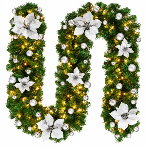 9ft christmas garland - christmas,