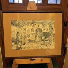 Anton Pieck “The Photographer” Picture, Framed, Wall Hanging