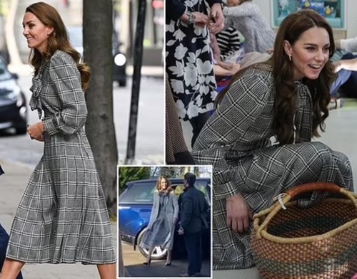 Zara houndstooth checked dress