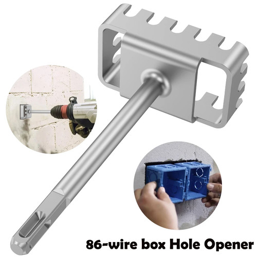 Square hole cutter for - hole,