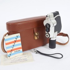 VINTAGE AUTO-CARENA 2 X 8mm CINE CAMERA +INSTRUCTIONS CASE, GRIP & STRAP c.1960