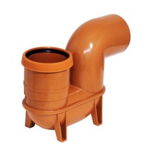 110mm Underground Drainage Low Back P Trap Gulley upvc