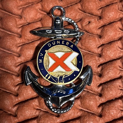 Dunera merchant navy badge - v,
