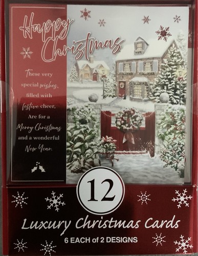 Boxed christmas cards 12pk - christmas,