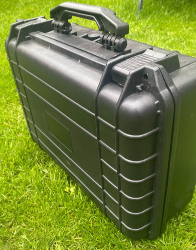 Black solid camera carry case - solid,