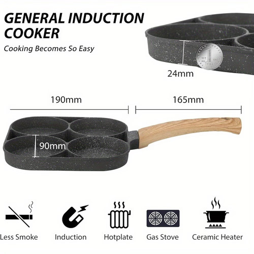 Cast iron egg cooker - 4-in-1,