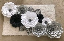 Large paper wall flowers 