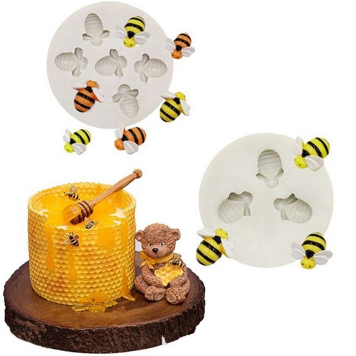 Bee silicone mold fondant - bee, cake