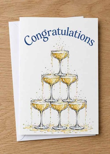 Congratulations champagne - congratulations,