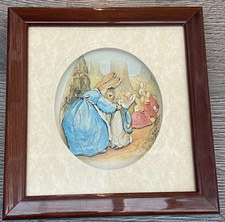 Beatrix Potter Peter Rabbit Framed 3D Decoupage Picture by Living Pictures