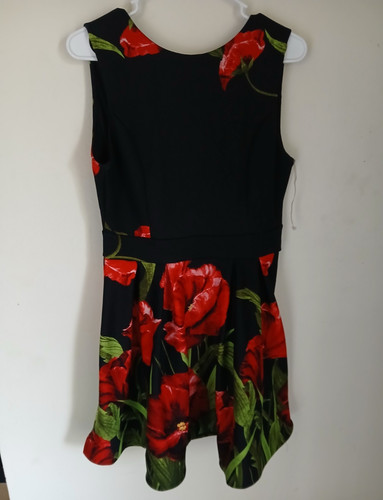 Monaco girls red green - girls, floral