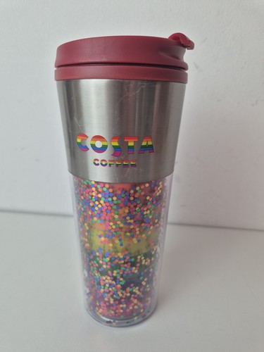 Costa coffee reusable rainbow - reusable,