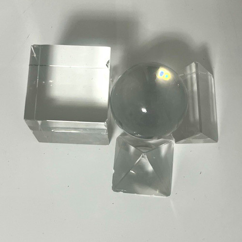 Clear glass paperweight lot - paperweight,