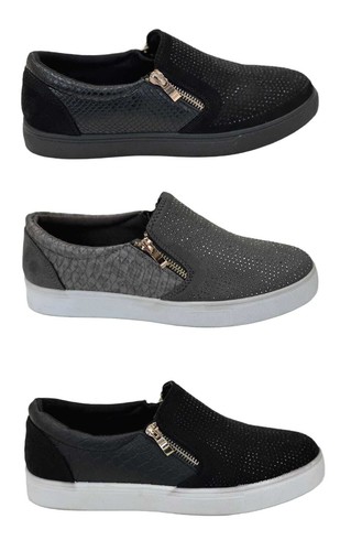 Womens ladies flat trainers - womens,