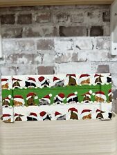 Wooden Crate Découpage In Christmas cats & dogs 
