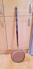 Antique copper bed warmer pan - antique,
